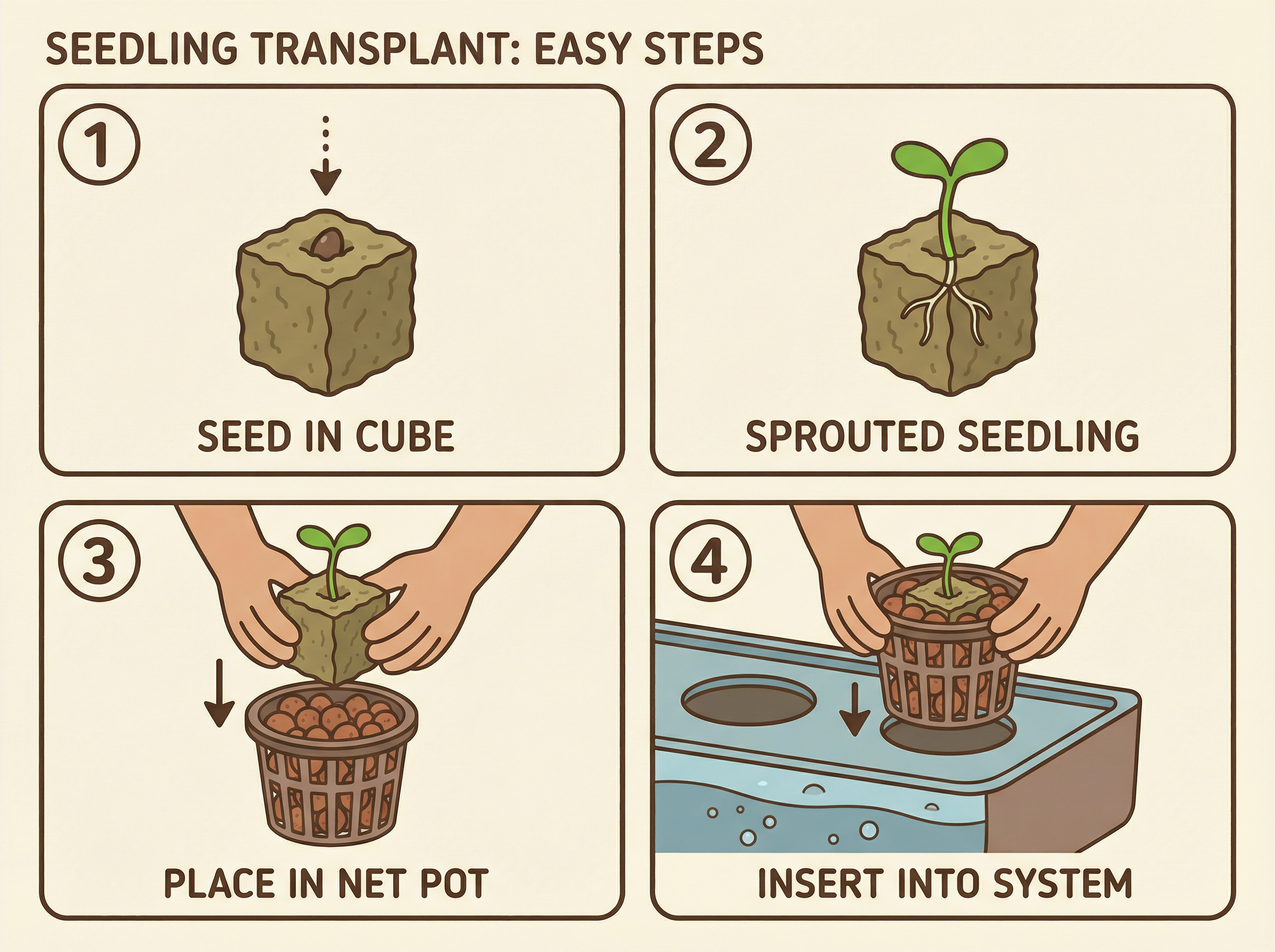 Seedling transplanting diagram